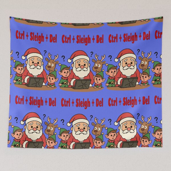 Item preview,  CTRL + SLEIGH + DEL  - Santa’s Tech Holiday Glitch designed and sold by Felia001.