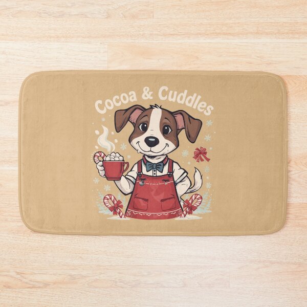 Item preview, Cute Puppy with Hot Cocoa – Cozy Holiday Dog Illustration designed and sold by ABLAT-CREATIONS.