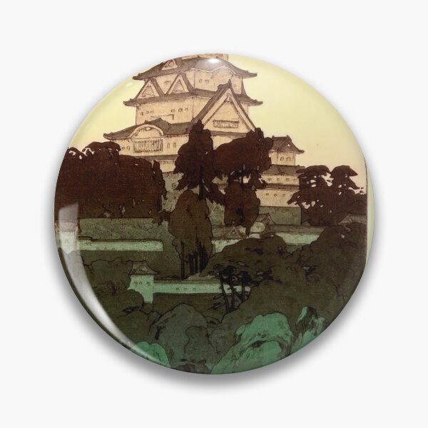 Item preview, Himeji Castle in the Evening Style 2 by Yoshida Hiroshi : Tranquil Japanese Poster designed and sold by artofuniverse.