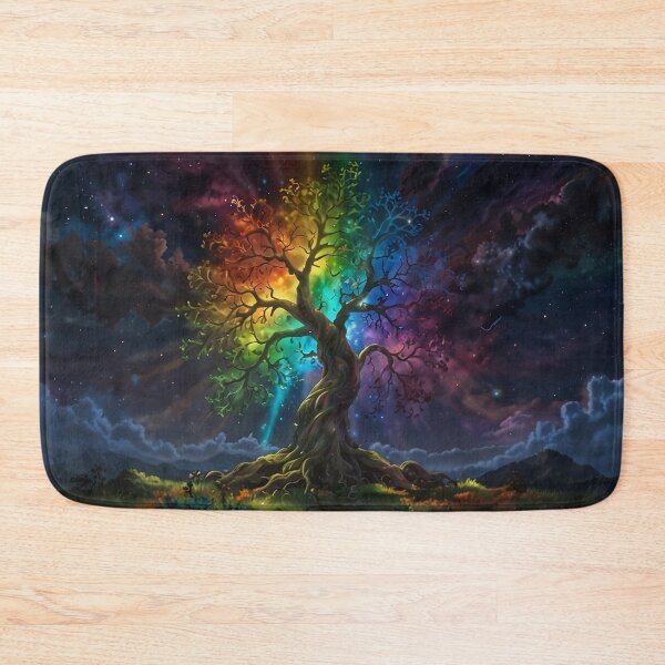 Item preview, Cosmic Rainbow Soul Tree – Mystical Chakra Energy designed and sold by Glitchart66.