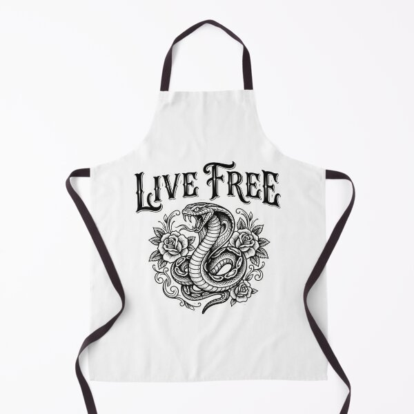 Item preview, Live Free Traditional Tattoo Snake Rose designed and sold by chattsuede.