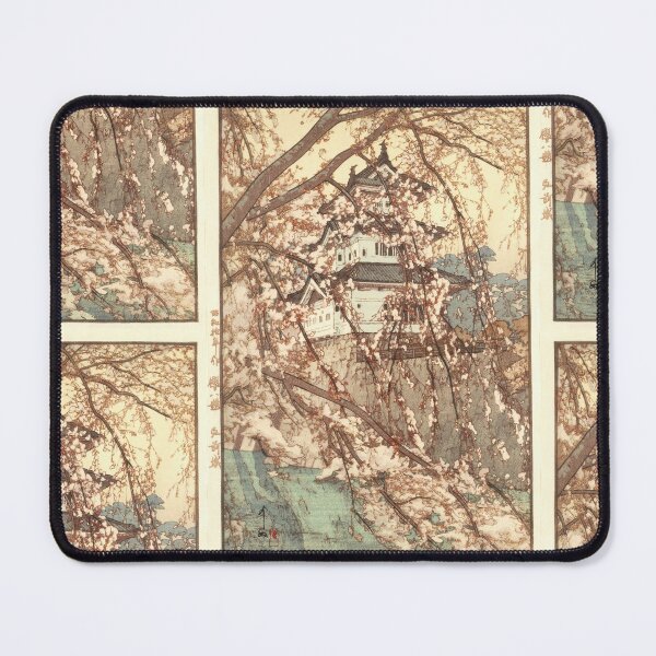 Item preview, Hirosaki Castle Style 2 by Yoshida Hiroshi : Tranquil Spring Japanese Poster designed and sold by artofuniverse.