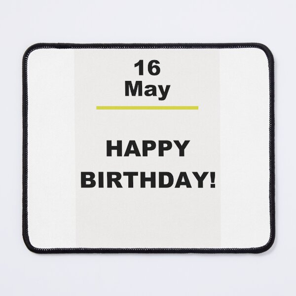 Item preview, Minimalist Happy Birthday Design — May 16 designed and sold by ariksworld.