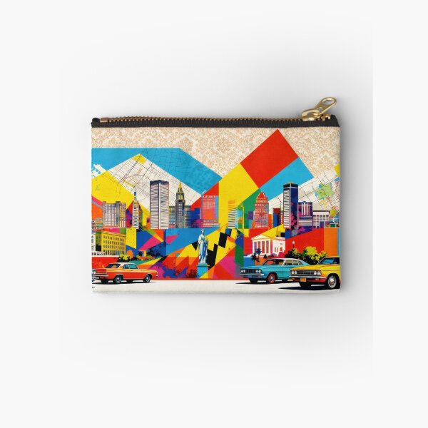 Item preview, baltimore skyline coloful collage designed and sold by BekimART2.