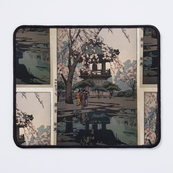 Item preview, In a Temple Yard by Yoshida Hiroshi : Tranquil Shin Hanga Japanese Poster designed and sold by artofuniverse.