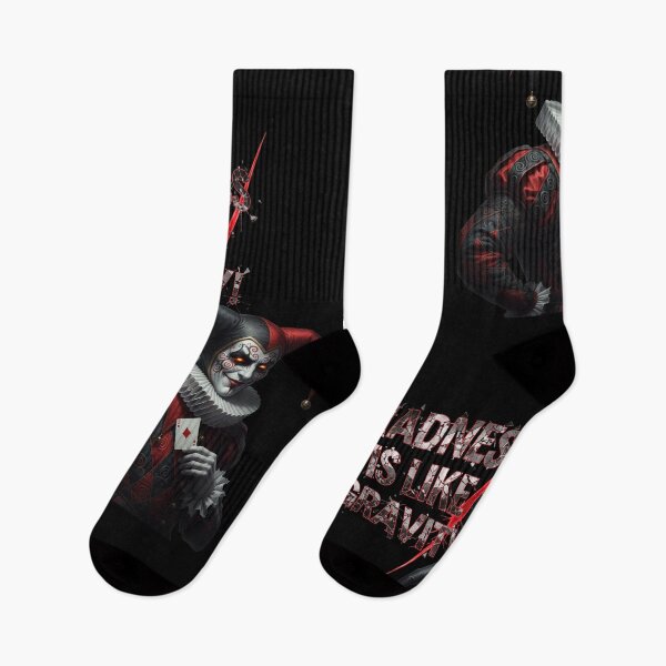 Item preview, Madness Quote Jester Artwork – Dark Gothic Clown Design – Creepy “Gravity” Horror Graphic designed and sold by TOOBIC.