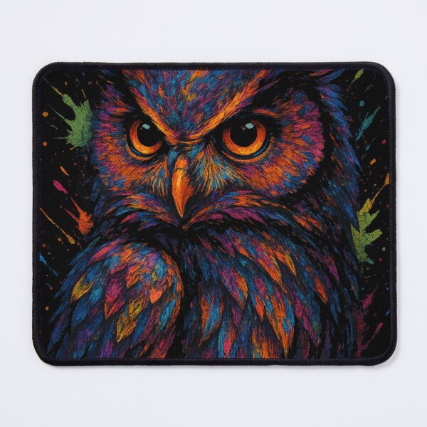 Item preview, Neon Owl – Explosion of Color in the Dark designed and sold by kastabembe.