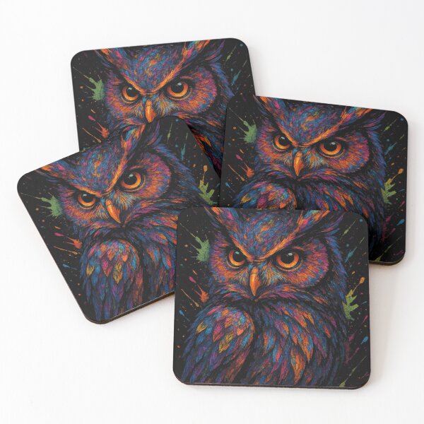 Item preview, Neon Owl – Explosion of Color in the Dark designed and sold by kastabembe.