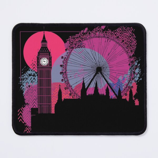 Item preview, London Skyline Street Art – Big Ben & London Eye Pop Art Design designed and sold by PLUSHIWORLDtm.