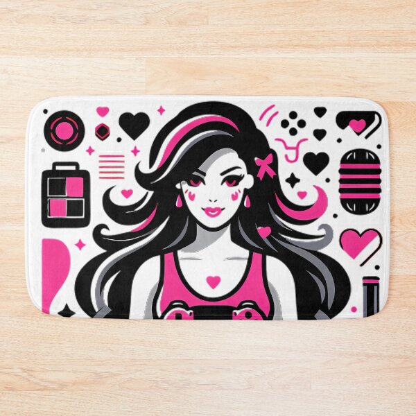 Item preview, Kawaii Gamer Girl Pink Controller Gaming Design designed and sold by DrawDrip.