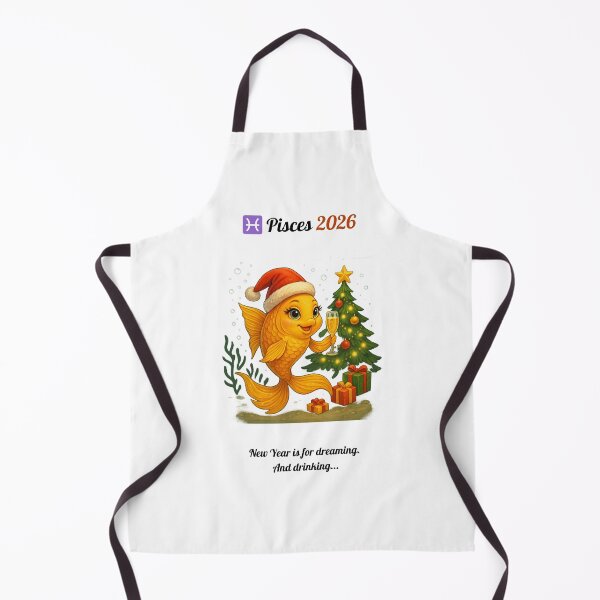 Item preview, Pisces Zodiac 2026 — New Year is for Dreaming and Drinking designed and sold by PrintJoy2025.