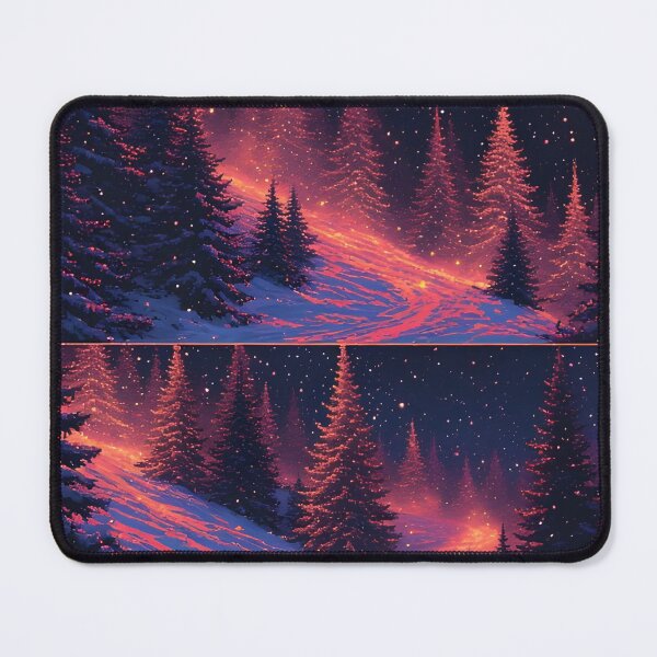 Item preview, Mystical winter forest landscape with stars and night designed and sold by Mianku | Für das Leben.