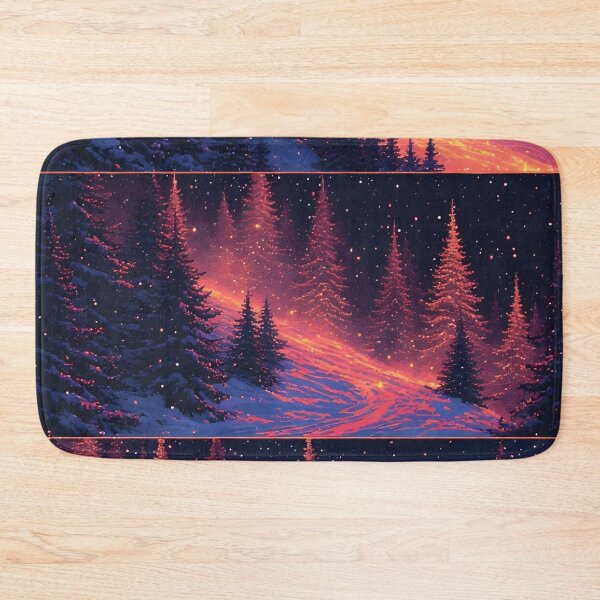 Item preview, Mystical winter forest landscape with stars and night designed and sold by Mianku | Für das Leben.