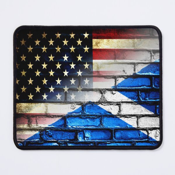Item preview, Scottish American Flag Fusion | Scotland USA Heritage Gift designed and sold by Loom on the Loch.