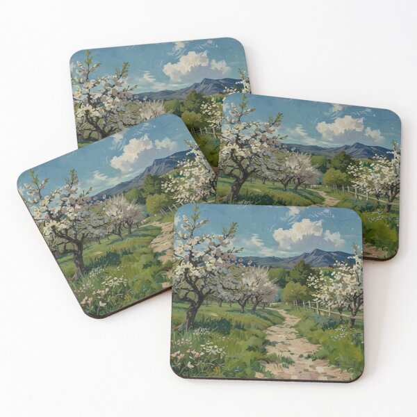 Item preview, Blossoming Spring Orchard Path designed and sold by Glitchart66.