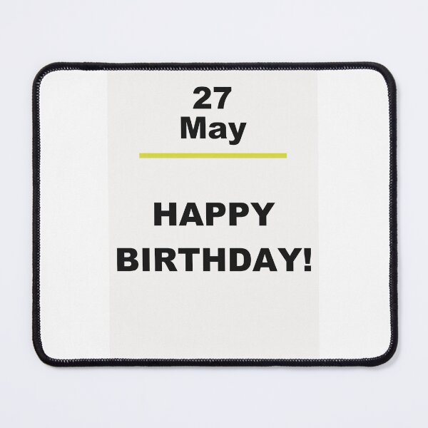 Item preview, Minimalist Happy Birthday Design — May 27 designed and sold by ariksworld.