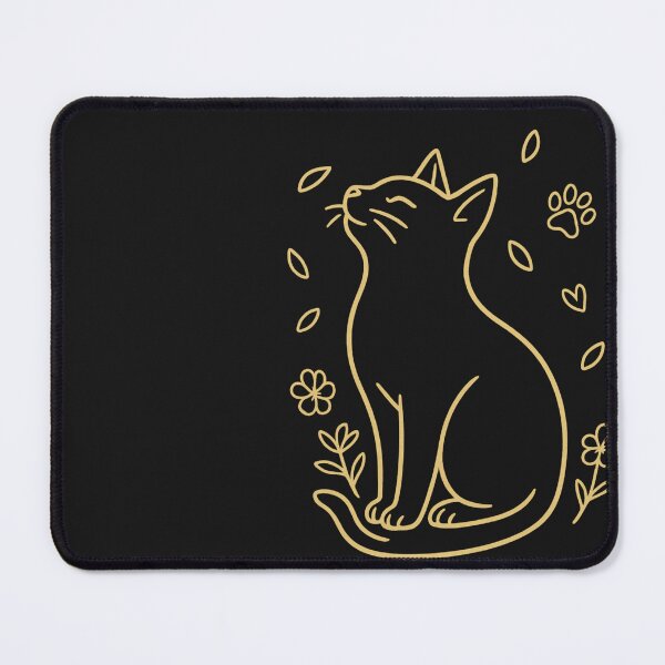 Item preview, Hopeful Cat Memorial Art – Feminine Floral Line Art for Cat Moms & Cat Dads – Pet Loss Tribute Design designed and sold by zevorgue.