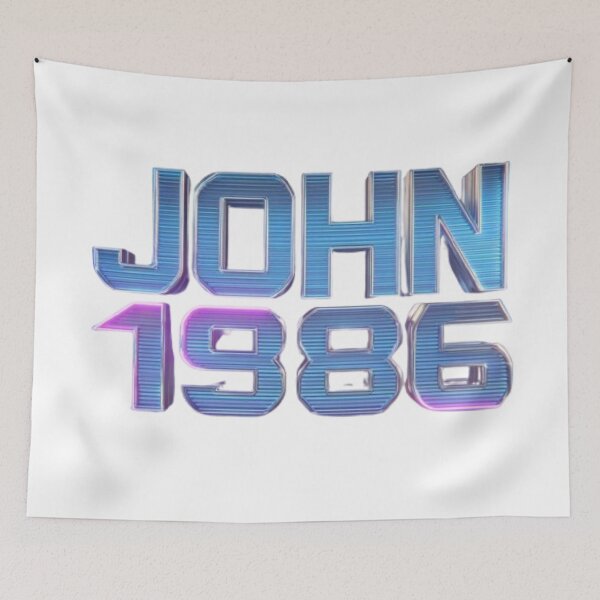 Item preview, John 1986 Vintage Retro Birthday Gift T-Shirt designed and sold by AlexLineArt.