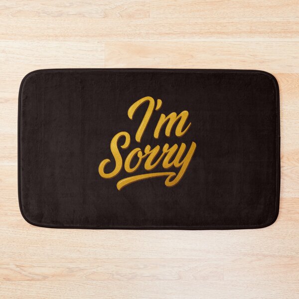 Item preview, I’m Sorry – Elegant Gold Apology Typography Design designed and sold by ArtVoyageShop.