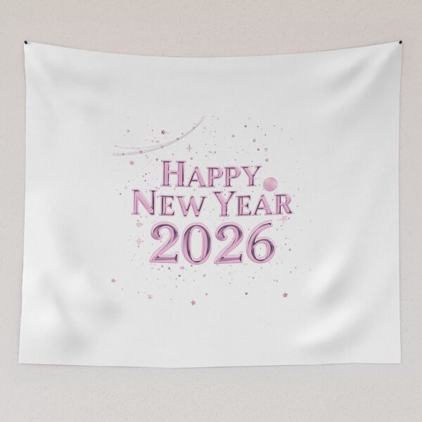 Item preview, Happy New Year 2026 Pink Glitter Celebration Design – Festive Holiday Graphic . designed and sold by printeGear.