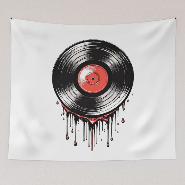 Item preview, Vintage Melting Vinyl Vibes - Vinyl Record Designs designed and sold by RockitBaby.