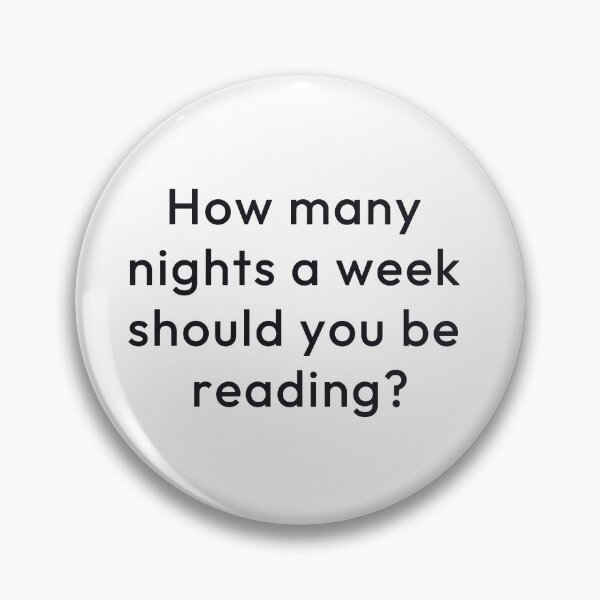 Item preview, How many nights a week should you be reading? designed and sold by Minimalist Quotes and Sayings.