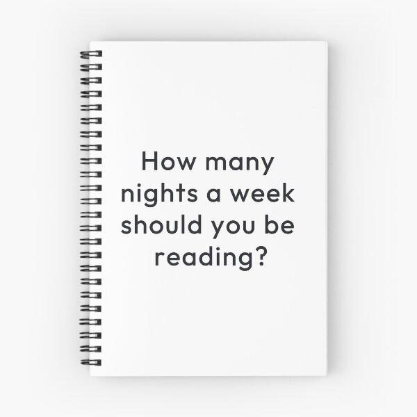 Item preview, How many nights a week should you be reading? designed and sold by Minimalist Quotes and Sayings.