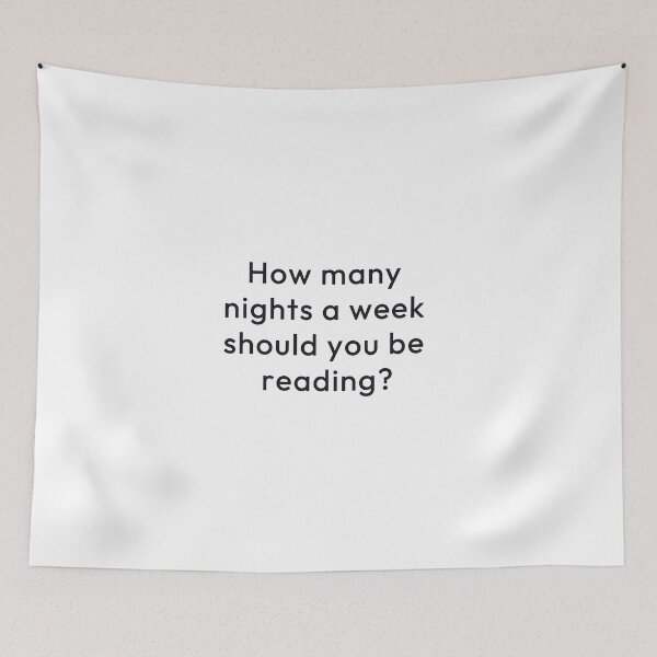 Item preview, How many nights a week should you be reading? designed and sold by Minimalist Quotes and Sayings.