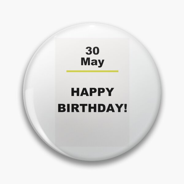 Item preview, Minimalist Happy Birthday Design — May 30 designed and sold by ariksworld.