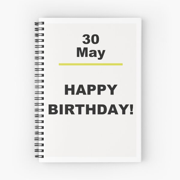 Item preview, Minimalist Happy Birthday Design — May 30 designed and sold by ariksworld.