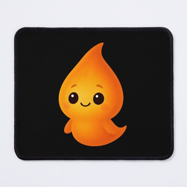 Item preview, Fire Spirit – Cute Kawaii Flame Character Design designed and sold by VickeeOfficial.