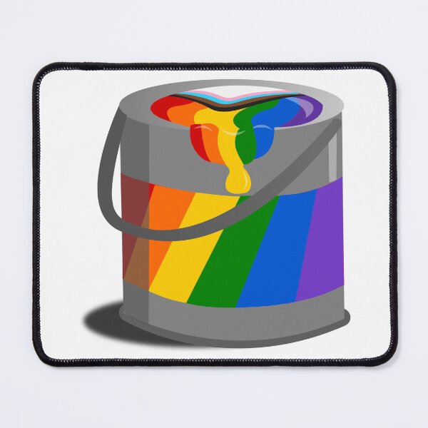 Item preview, Proud Paint Pride Flag in a Bucket designed and sold by HarveyHandcraftsandDesigns.