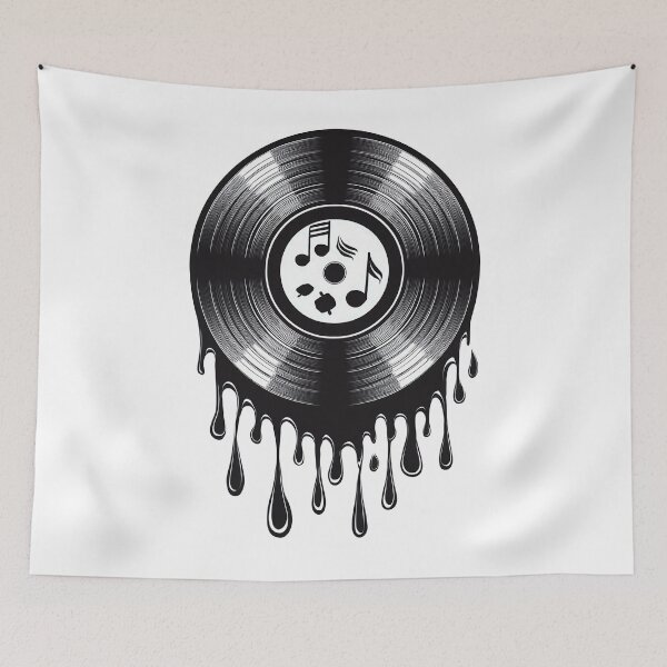 Item preview, Melting Vinyl Dreamscape - Vinyl Record Designs designed and sold by RockitBaby.