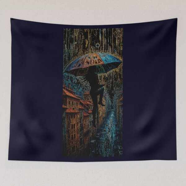 Item preview, Flying under an umbrella designed and sold by ArDi9168.