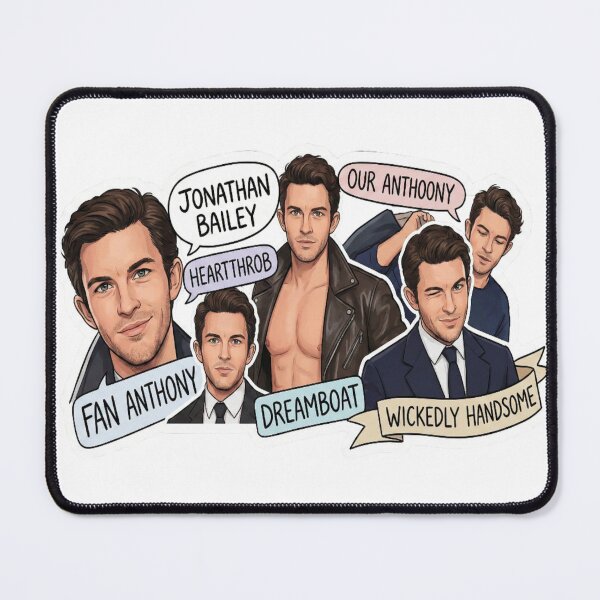 Item preview, Jonathan Bailey Collage Sticker – Fan Anthony, Heartthrob & Dreamboat Fan Art designed and sold by Gurjeetpixelart.