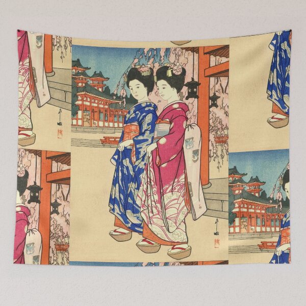 Item preview, Maiko by Yoshida Hiroshi : Elegant Shin Hanga Japanese Poster designed and sold by artofuniverse.