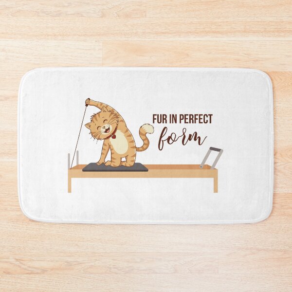 Item preview, Cute Pilates Cat – “Fur in perfect form ” designed and sold by sashica.
