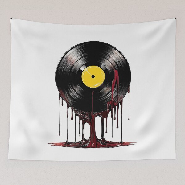 Item preview, Melting Wax Wonderland - Vinyl Record Designs designed and sold by RockitBaby.