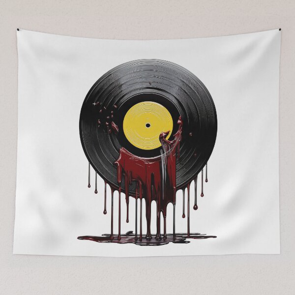 Item preview, Echoes of Melting Vinyl - Vinyl Record Designs designed and sold by RockitBaby.