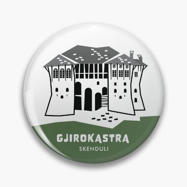 Item preview, Gjirokastra Stone Towers Illustration – Albania”: designed and sold by INTRIGUEprints.