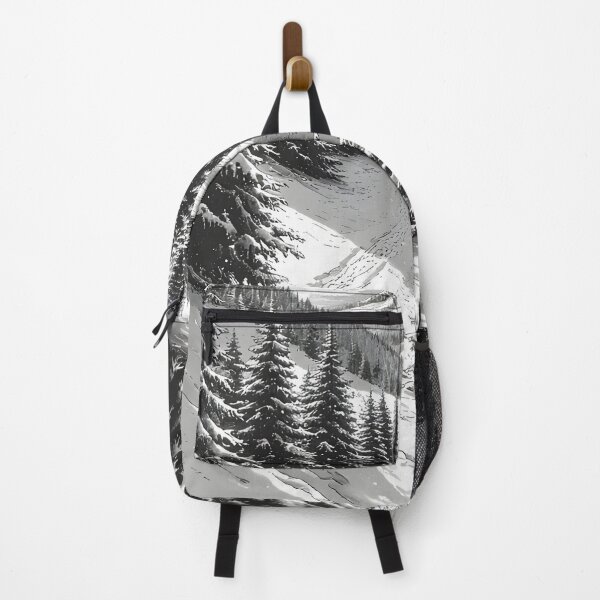 Item preview, Snow-covered mountain landscape panorama in moonlight designed and sold by Mianku | Für das Leben.