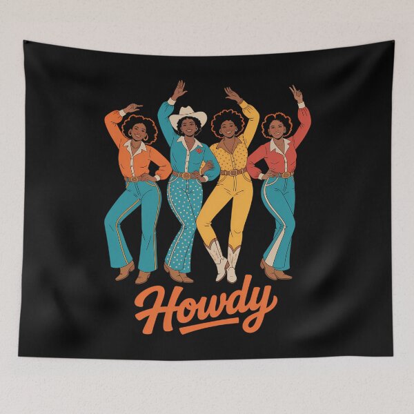 Item preview, Cowgirls Line Dance Western Country Music Texas designed and sold by FlankinMew.