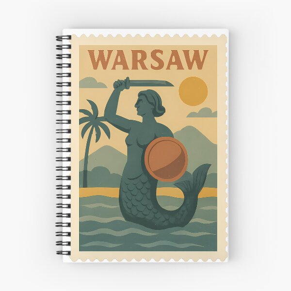 Item preview, Vintage Warsaw Stamp Design | Retro Poland Postmark Art | Classic European Travel-Inspired Warsaw Aesthetic designed and sold by PaintedPixels01.