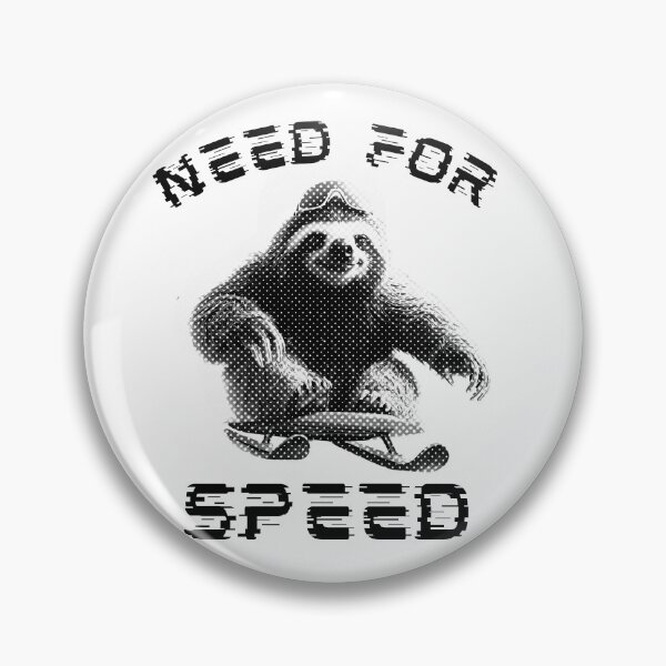 Item preview, Need For Speed Funny Sloth Sledding Halftone designed and sold by TrueArtsStore.