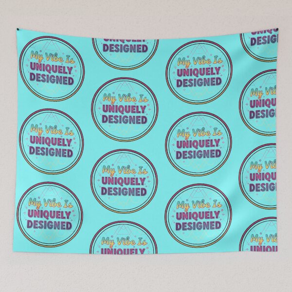 Item preview, My Vibe Is Uniquely Designed with Gradient color Motivational Circle designed and sold by KiddoCavePrints.