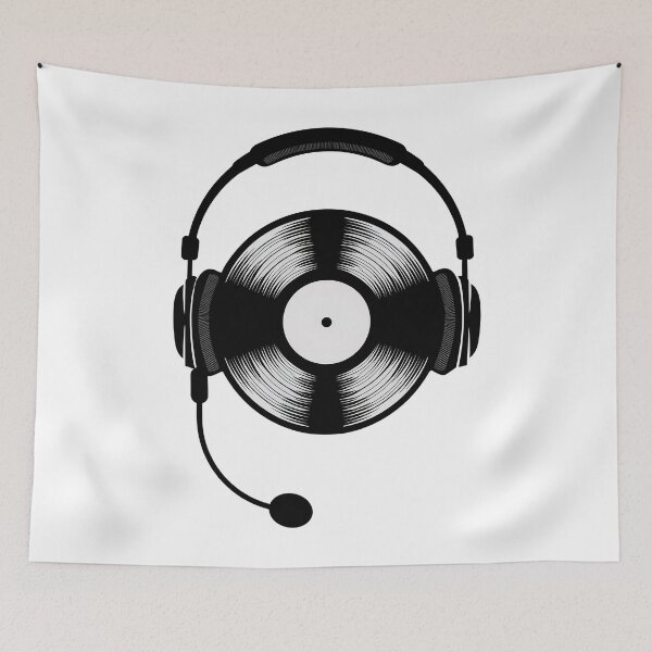 Item preview, DJ Retro Rhythms - Vinyl Record Designs designed and sold by RockitBaby.