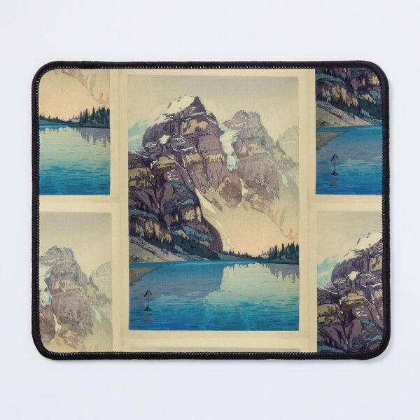 Item preview, Moraine Lake by Yoshida Hiroshi : Tranquil Mountain Landscape Japanese Poster designed and sold by artofuniverse.