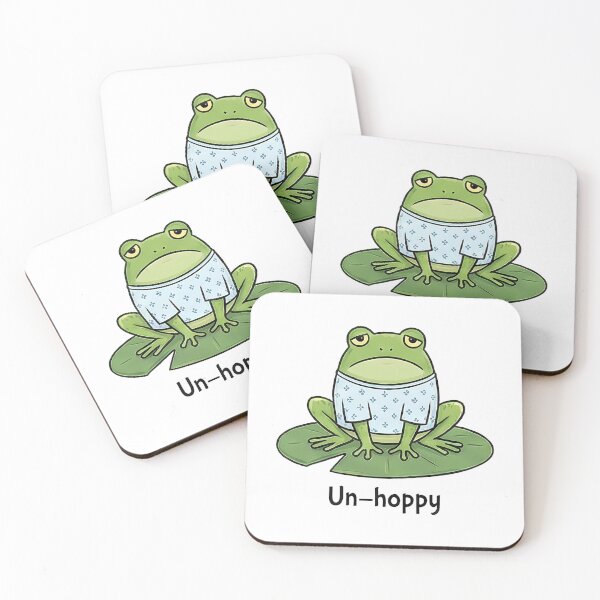Item preview, Unhoppy Sad Frog Hospital Gown Lilypad designed and sold by k3rstman1.