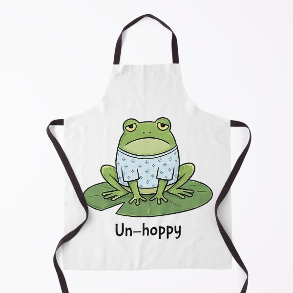 Item preview, Unhoppy Sad Frog Hospital Gown Lilypad designed and sold by k3rstman1.
