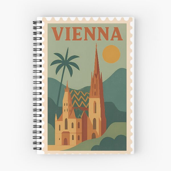 Item preview, Vintage Vienna Stamp Design | Retro Austria Postmark Art | Classic European Travel-Inspired Viennese Aesthetic designed and sold by PaintedPixels01.